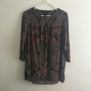 INC Paisley Tunic